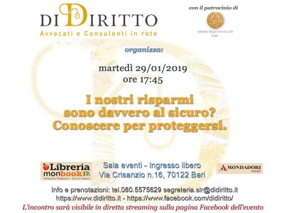 Aperididiritto. I nostri risparmi sono davvero al sicuro?